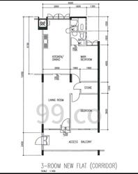 Blk 327 Clementi Avenue 5 (Clementi), HDB 3 Rooms #571119041